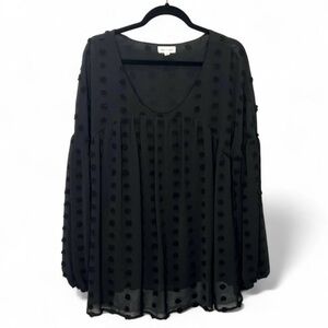 Women’s Babydoll Long Sleeve Top - size Large
